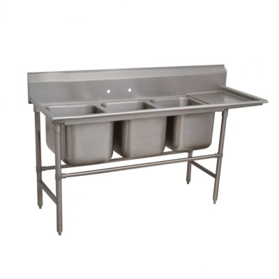 Advance Tabco 94-43-72-24R 107″ (3) Three Compartment Sink