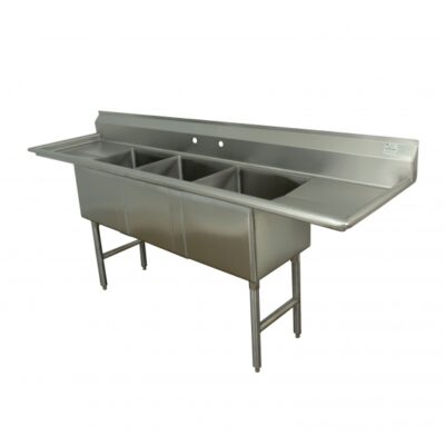 Advance Tabco FC-3-1515-15RL-X 75″ (3) Three Compartment Sink