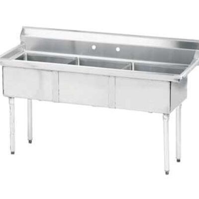 Advance Tabco FE-3-1515-X 50″ (3) Three Compartment Sink