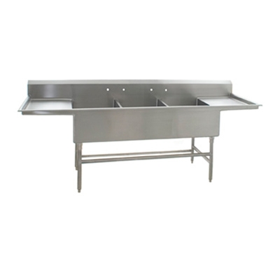 Eagle Group FFN2760-3-24-14/3 111″ (3) Three Compartment Sink