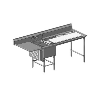 Eagle Group FNP2820-1-18L-48TR 88″ (1) One Compartment Sink